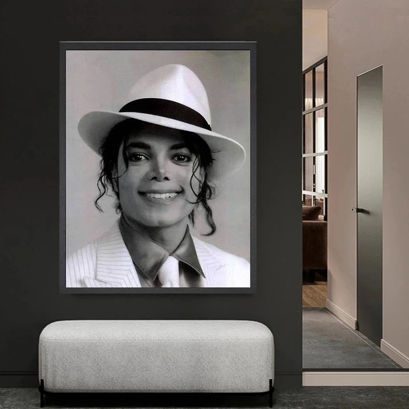 Black and White Michael Jackson Posters Prints Wall Art Canvas Painting Mural for Living Room Bar Cafe Home Decoration Cuadros - Image 4