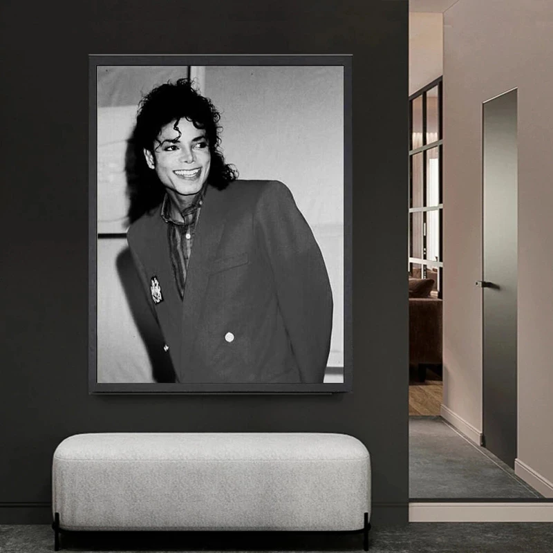 Black and White Michael Jackson Posters Prints Wall Art Canvas Painting Mural for Living Room Bar Cafe Home Decoration Cuadros - Image 2