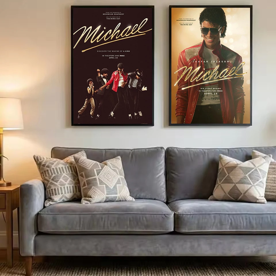 Michael 2026 Movie Biopic Michael-Jackson Style Dance Photography Poster Canvas Painting Wall Art Pictures Home Decor Gift - Image 3