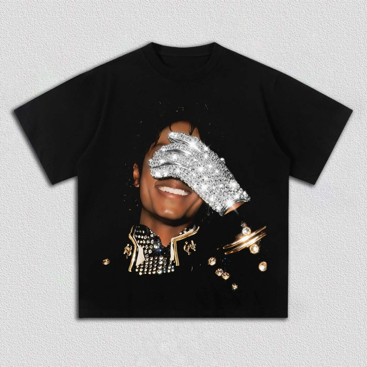 2026 Summer New Design MJ Michael Jackson Pattern High-Quality Comfortable Men's Round-neck Printed T-shirt