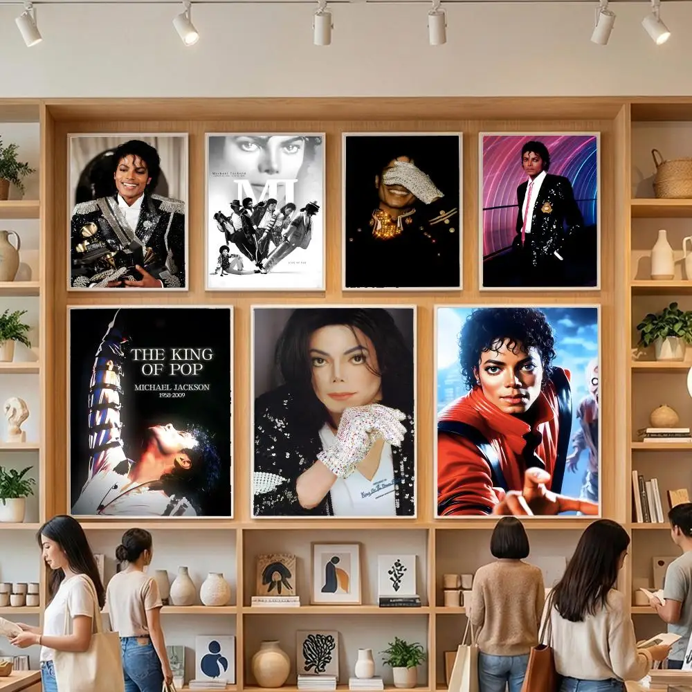M-Michael Jackson POP LEGEND Poster =HD= Heavy-Duty Self-Stick Waterproof Wall Decor Tool-free