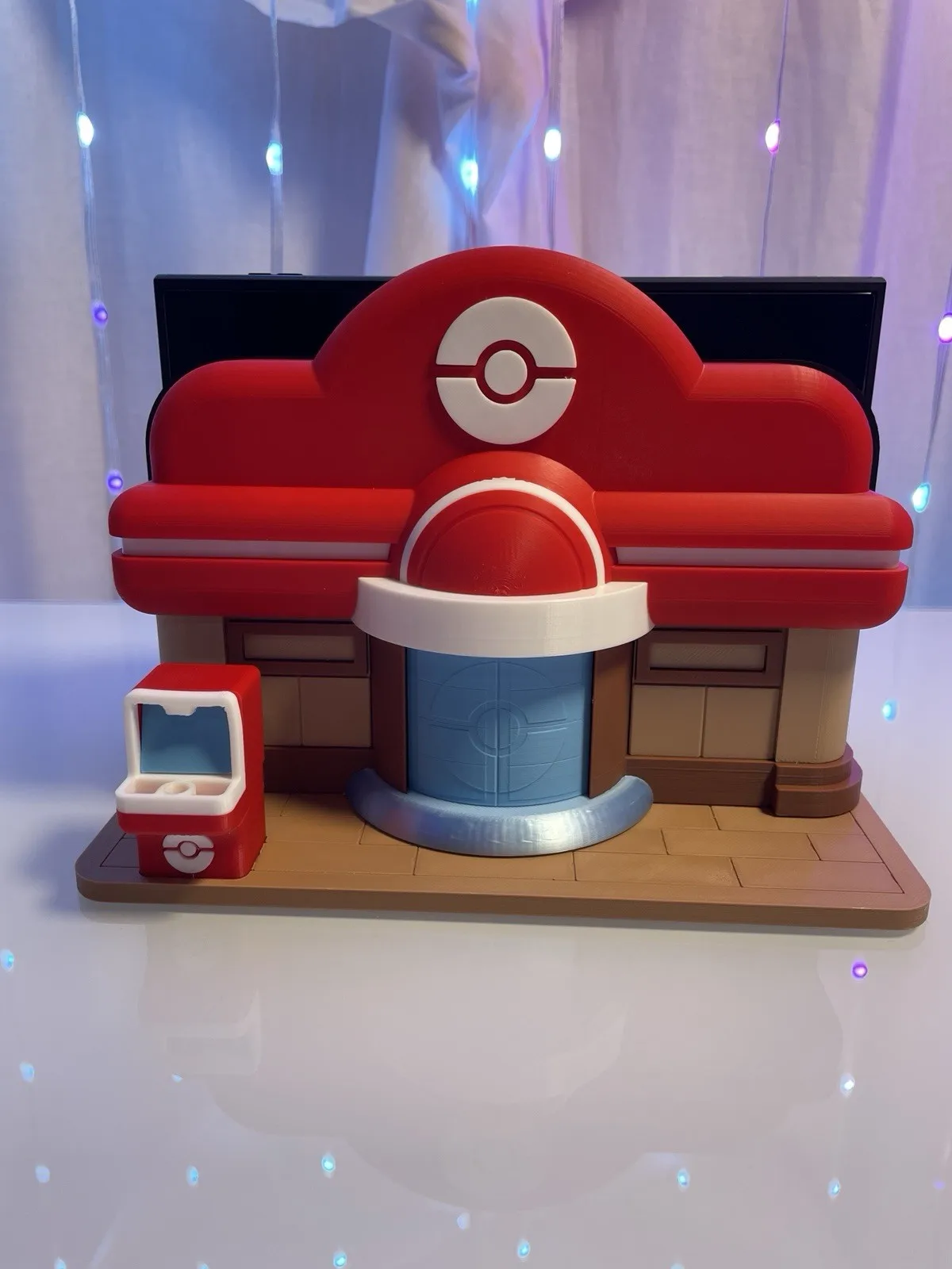 Pokopia Inspired Pokemon Center Dock Cover Holder for Nintendo Switch 2