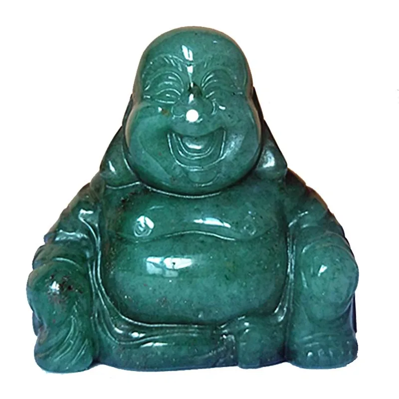 Natural stone crystals figurine feng shui home decor Happy Buddha buda statue home decoration accessories miniature figurines