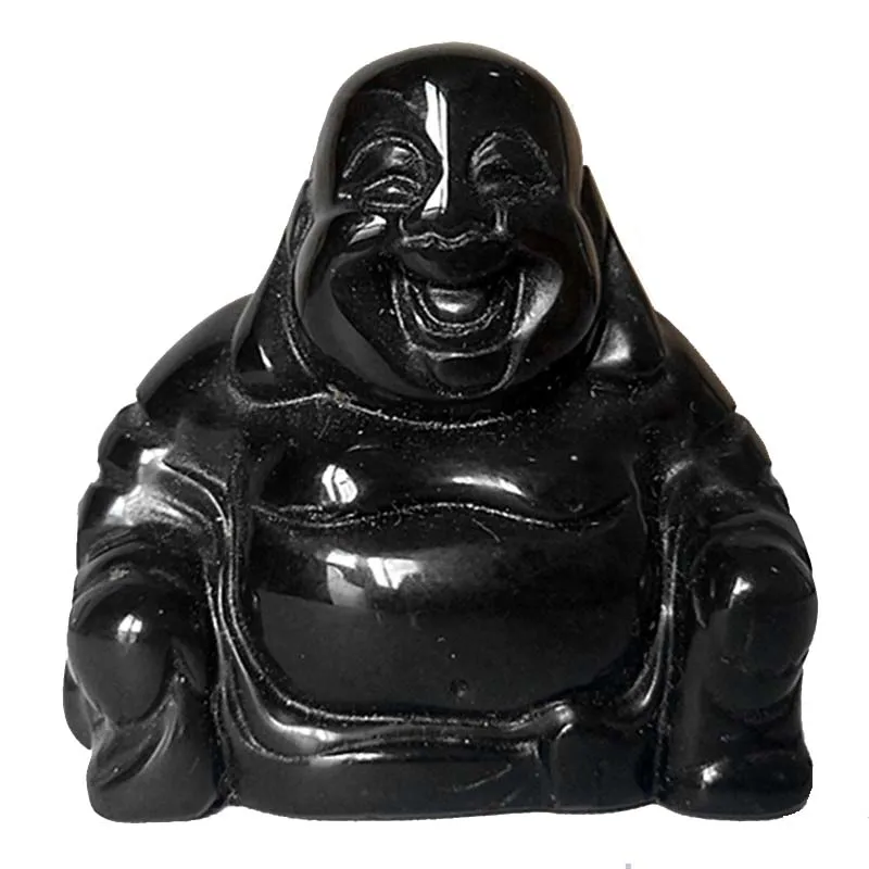 Natural stone crystals figurine feng shui home decor Happy Buddha buda statue home decoration accessories miniature figurines