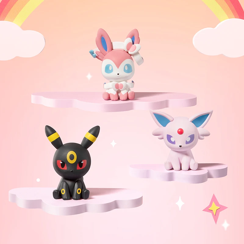 Pokemon Anime Popular Poke Ball Action Figures Eevee Sylveon Umbreon Mini Dolls FUNISM Original Genuine Model Ornament Toys Gift - Image 3
