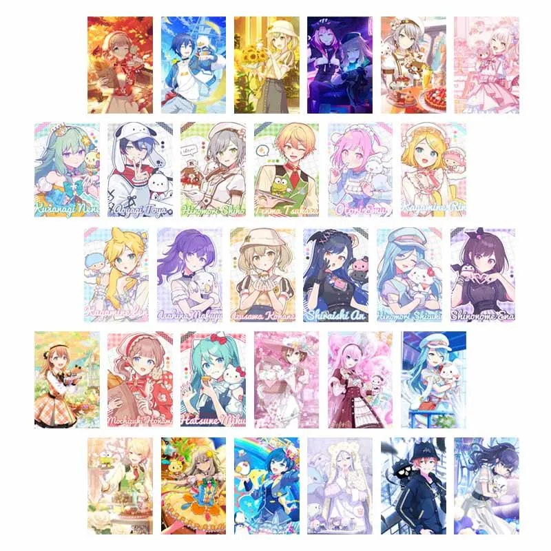 10/30 PCS Cute Project Sekai Figure Poster Card Rui Momoi Airi Cartoon Wall Collage Kit Dorm Home Decor Cards Teens Collectibles