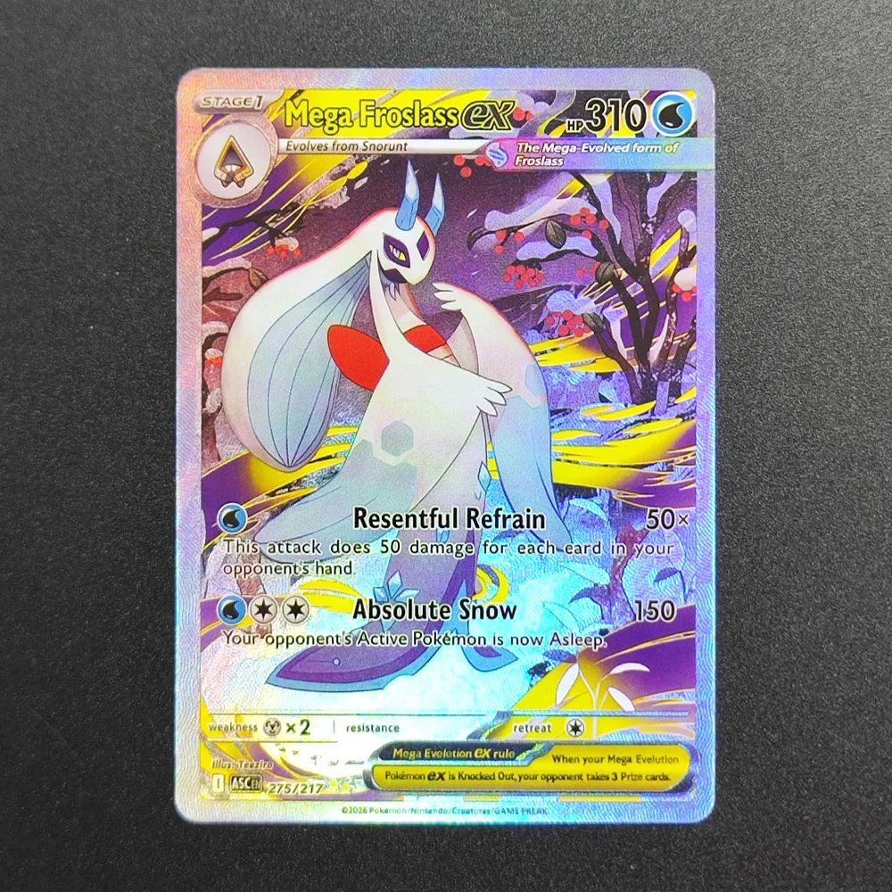 Proxy 2025 Pokemon EN Card MEGA Gengar EX ASC 284-217 SAR Super Rare Collectibles Card Single Classic Anime Cards Toys - Image 5