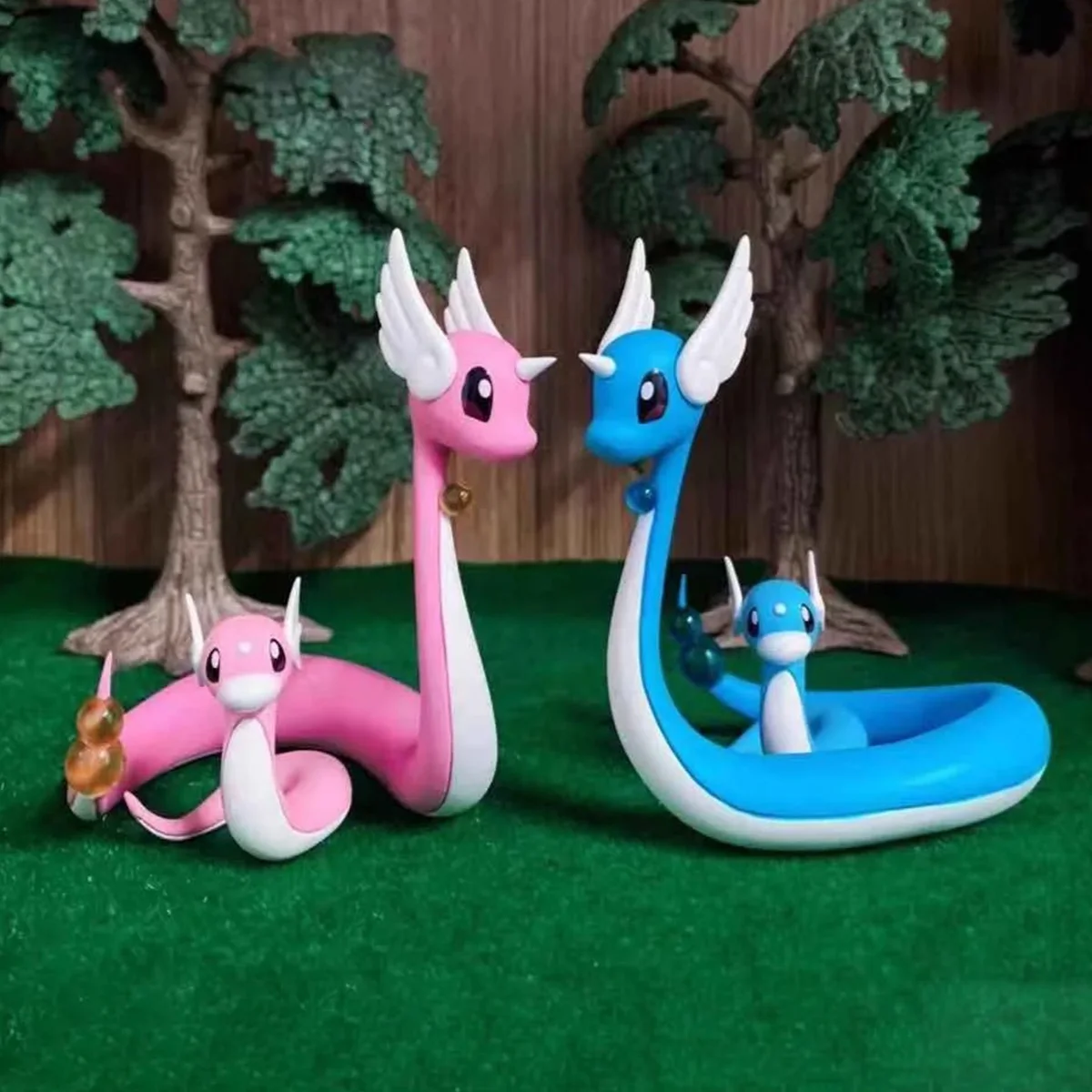 Anime Pokemon Figure Dragonair And Dratini Action Figures 12cm Pvc Collection Model Toys Gifts