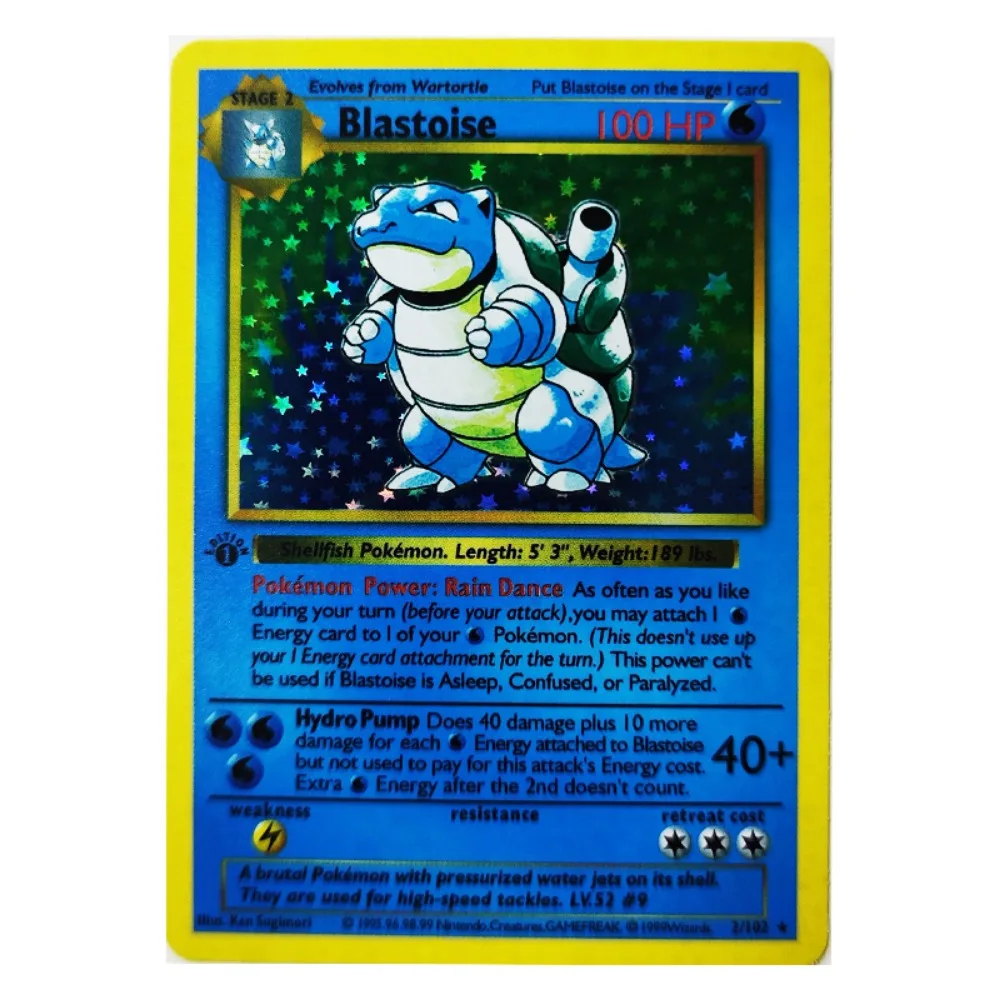 Pokemon Collection Cards 1996 1st Edition Flash Cards Charizard Blastoise DIY Game PTCG Game Anime Self Made Cards Gift Toys - Image 5