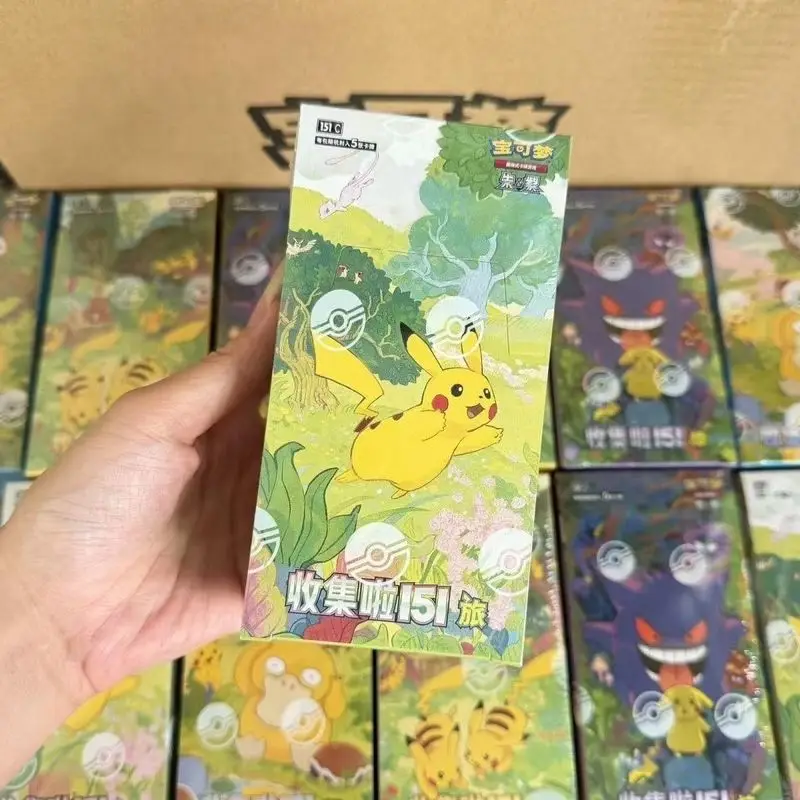 PokéMon Ptcg Collectible Game Cards Simplified Chinese Zhu Zi 151 Series Gengar Ponyta Trading Cards Collection Hobby Toy Gift - Image 4