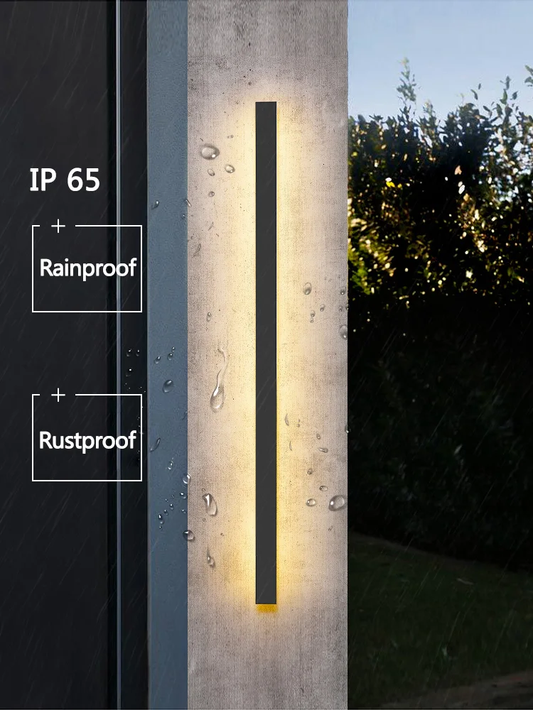 Waterproof Wall Light Outdoor Garden Wall lamps LED Lights Modern Nordic Living Room TV Background IP65 110/220v Wall washer
