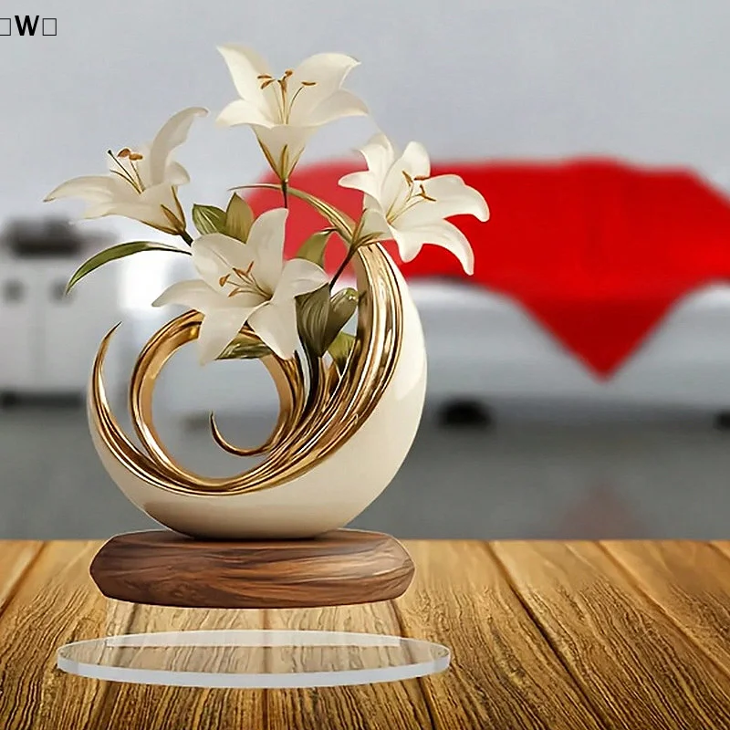 〔W〕Minimalist Luxury Mother's Day Desktop Flower Acrylic Art Decoration〔Winter1〕