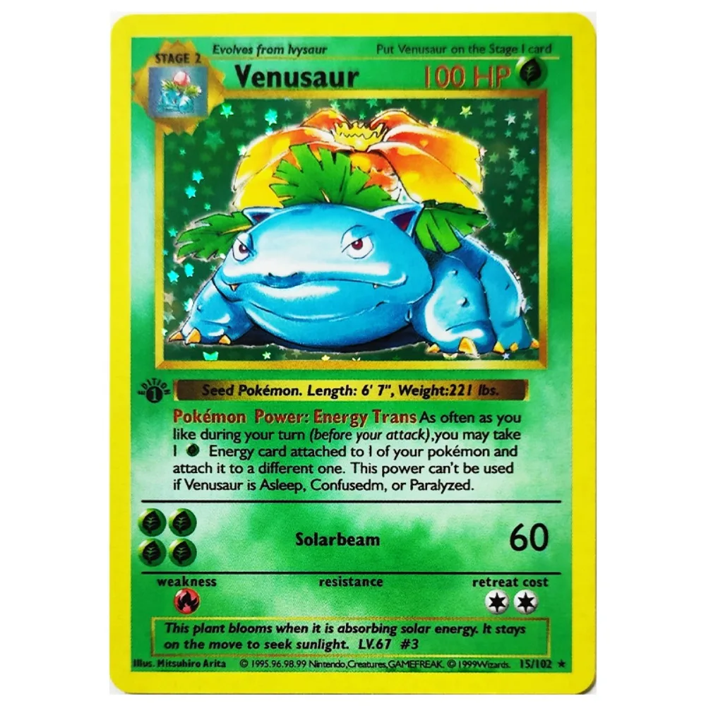 Pokemon Collection Cards 1996 1st Edition Flash Cards Charizard Blastoise DIY Game PTCG Game Anime Self Made Cards Gift Toys - Image 4