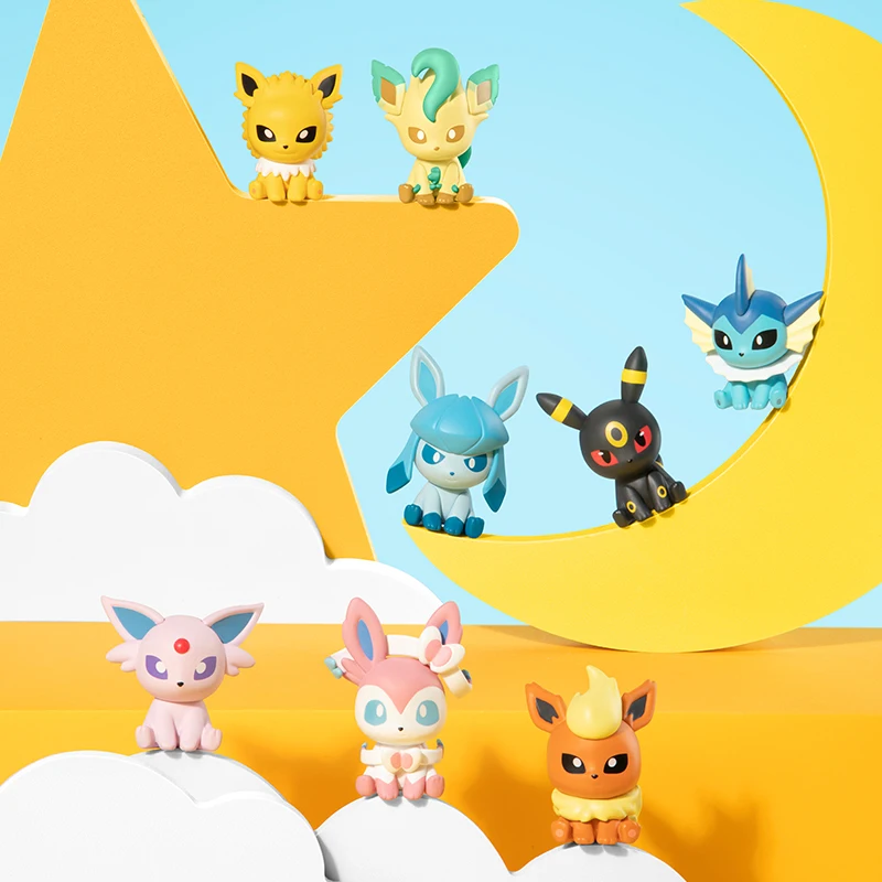 Pokemon Anime Popular Poke Ball Action Figures Eevee Sylveon Umbreon Mini Dolls FUNISM Original Genuine Model Ornament Toys Gift - Image 2