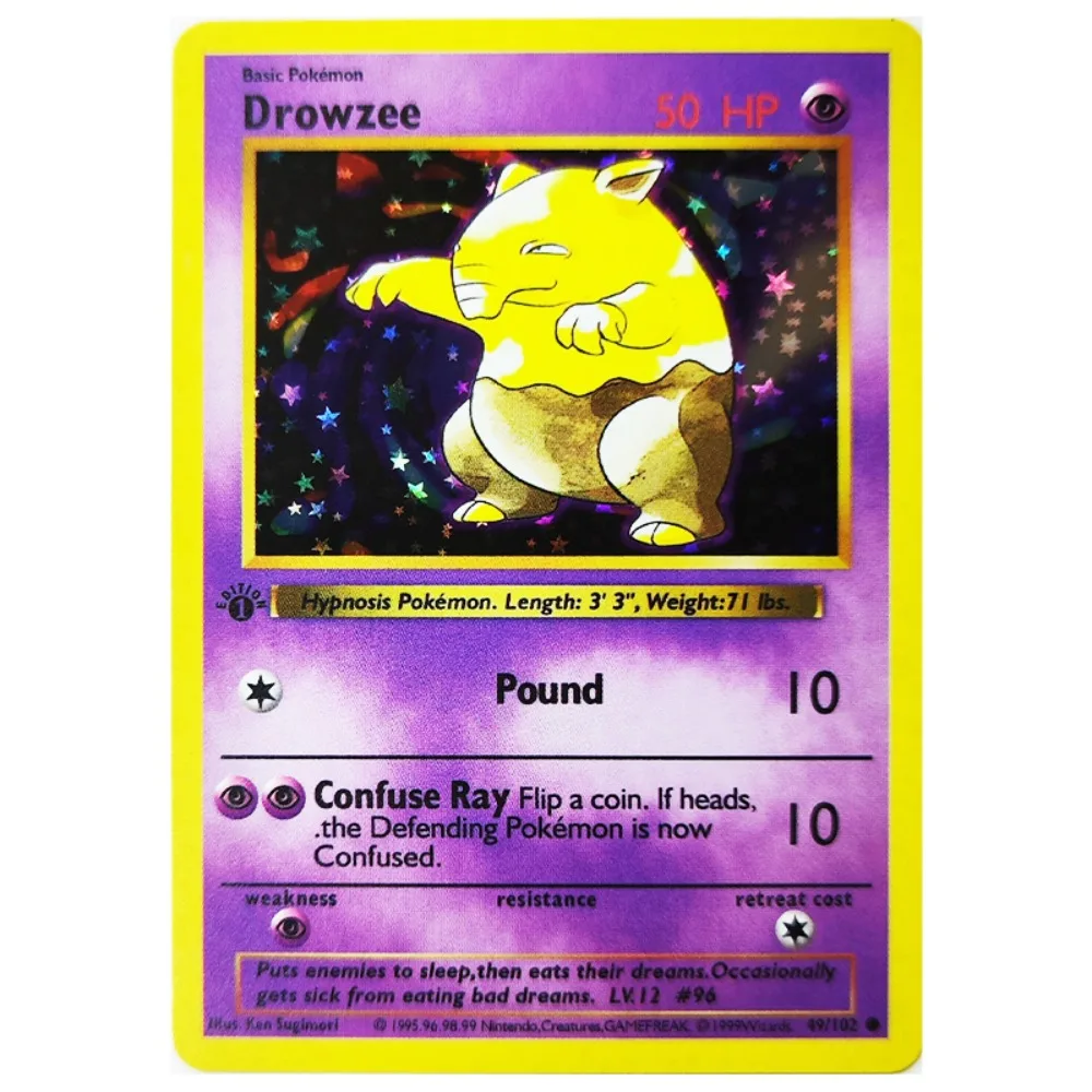Pokemon Collection Cards 1996 1st Edition Flash Cards Charizard Blastoise DIY Game PTCG Game Anime Self Made Cards Gift Toys - Image 2