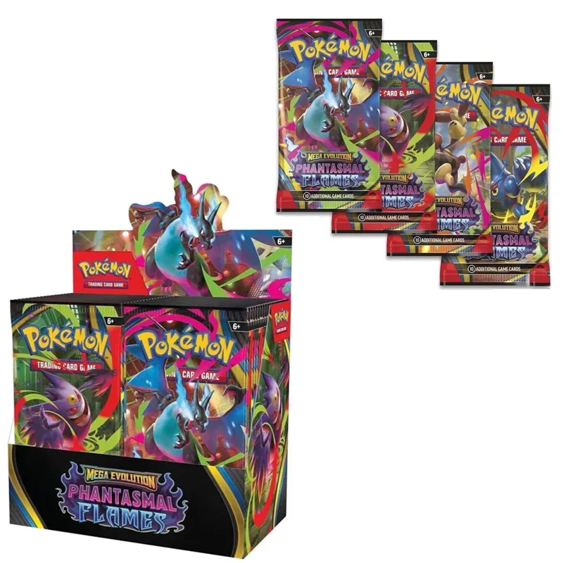 360Pcs/Set Pokemon Card MEGA EVOLUTION PHANTASMAL FLAMES Prismatic Evolutions Black Bolt English Booster Battle Transaction Card - Image 5