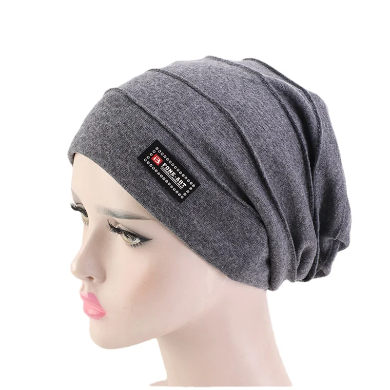 Double Fabric Skullies & Beanies Hats For Adult Fashion Autumn Winter Hats For Women And Men