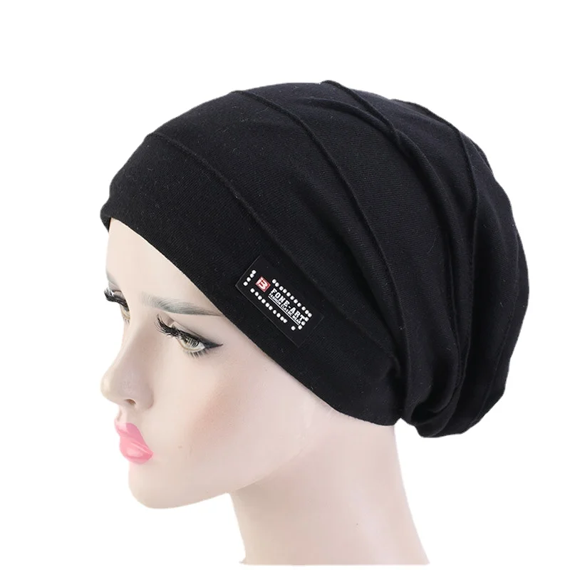 Double Fabric Skullies & Beanies Hats For Adult Fashion Autumn Winter Hats For Women And Men - Image 2