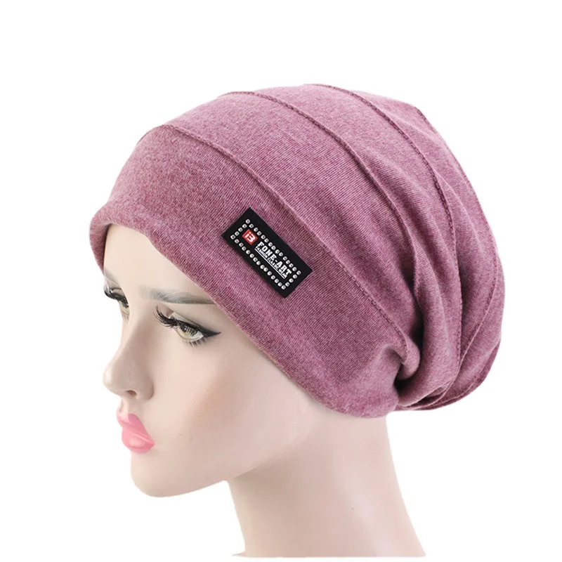 Double Fabric Skullies & Beanies Hats For Adult Fashion Autumn Winter Hats For Women And Men - Image 5