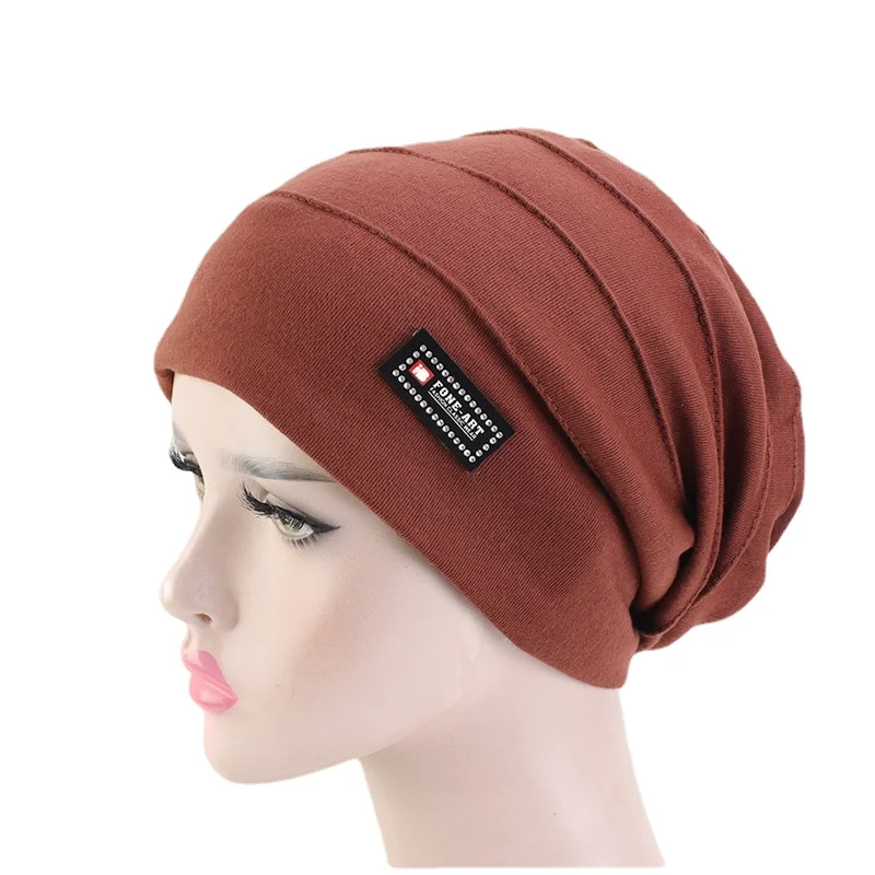Double Fabric Skullies & Beanies Hats For Adult Fashion Autumn Winter Hats For Women And Men - Image 3