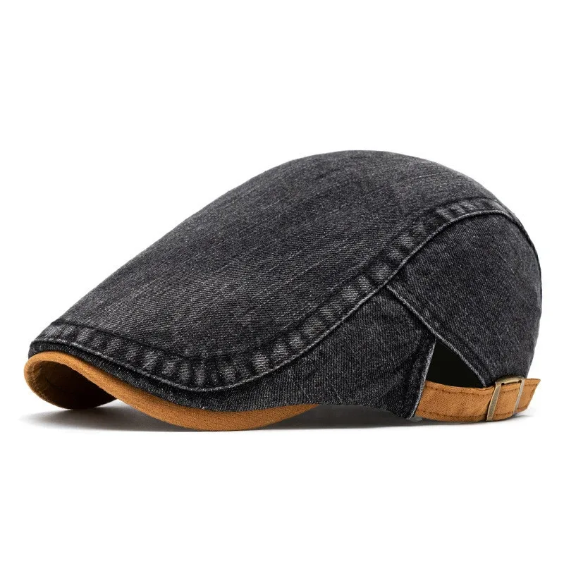 2025 Four Seasons Cotton Solid Newsboy Caps Men Flat Peaked Cap Women Painter Beret Hats 18 - Image 3