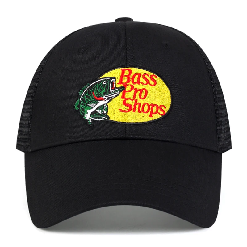 bass football baseball caps Men and women outdoor casual hip-hop Summer sunshade breathable mesh cap - Image 4