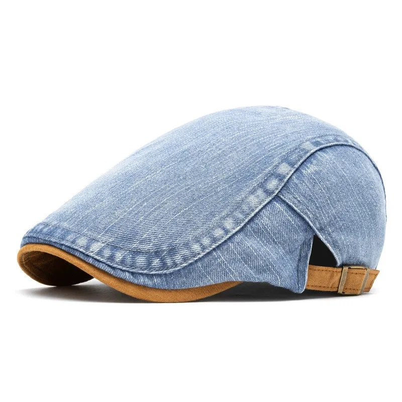 2025 Four Seasons Cotton Solid Newsboy Caps Men Flat Peaked Cap Women Painter Beret Hats 18 - Image 4