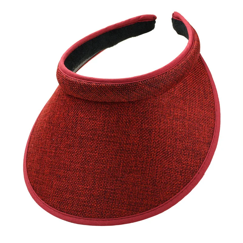 Women's Summer Sun Hat Wide Brim Beach Outdoor Travel Foldable Multi-function Straw Cap Visor Suncap Portable - Image 4