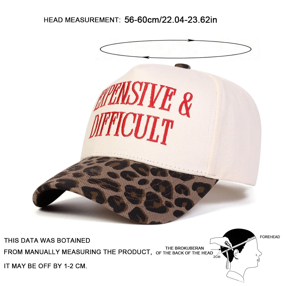 Unisex EXPENSIVE DIFFICULT Letter Embroidery Baseball Caps Spring Autumn Outdoor Adjustable Casual Hats Sunscreen Hat Sports Cap - Image 6