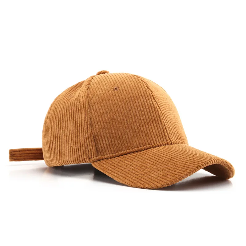 Corduroy Baseball Cap For Women Men New Cotton Solid Color Sunhat Sport Snapback Caps Autumn Warm Fashion Hip Hop Fishing Hat - Image 6