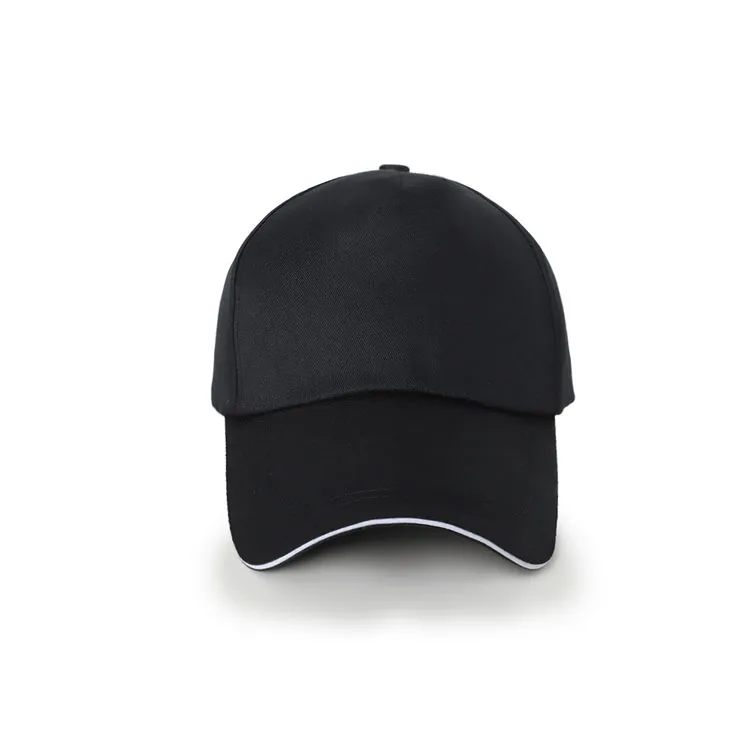 Customized Printed Logo Trendy 5-Piece Cotton Baseball Caps Men's Outdoor Activities Duck Tongue Cap Women's Fashion Trend Hats - Image 2