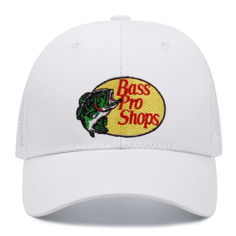 bass football baseball caps Men and women outdoor casual hip-hop Summer sunshade breathable mesh cap - Image 5