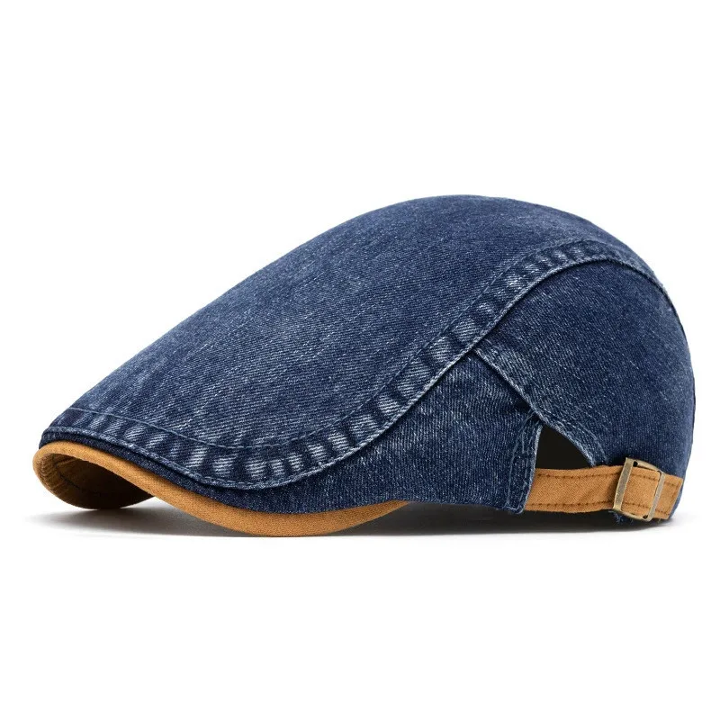 2025 Four Seasons Cotton Solid Newsboy Caps Men Flat Peaked Cap Women Painter Beret Hats 18 - Image 5