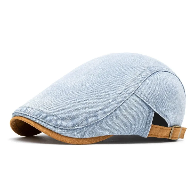 2025 Four Seasons Cotton Solid Newsboy Caps Men Flat Peaked Cap Women Painter Beret Hats 18 - Image 2
