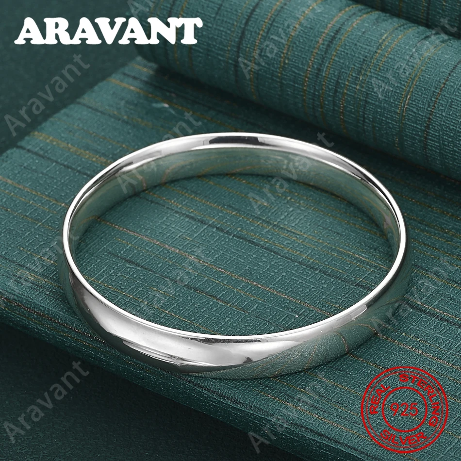 925 Sterling Silver 10mm Closed Width Bangle For Women, Commuter Accessory, Christmas Gift Jewelry - Image 2