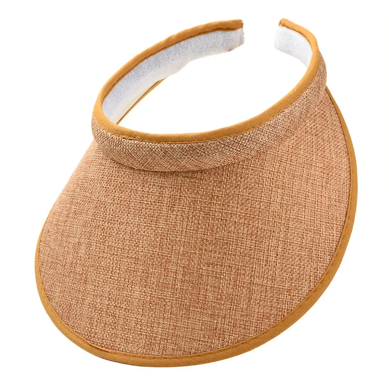 Women's Summer Sun Hat Wide Brim Beach Outdoor Travel Foldable Multi-function Straw Cap Visor Suncap Portable - Image 5