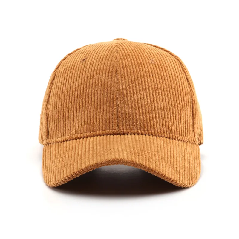 Corduroy Baseball Cap For Women Men New Cotton Solid Color Sunhat Sport Snapback Caps Autumn Warm Fashion Hip Hop Fishing Hat - Image 3