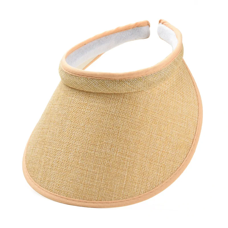 Women's Summer Sun Hat Wide Brim Beach Outdoor Travel Foldable Multi-function Straw Cap Visor Suncap Portable - Image 6