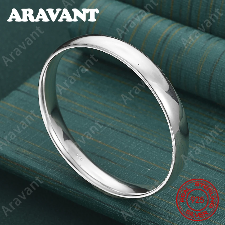 925 Sterling Silver 10mm Closed Width Bangle For Women, Commuter Accessory, Christmas Gift Jewelry