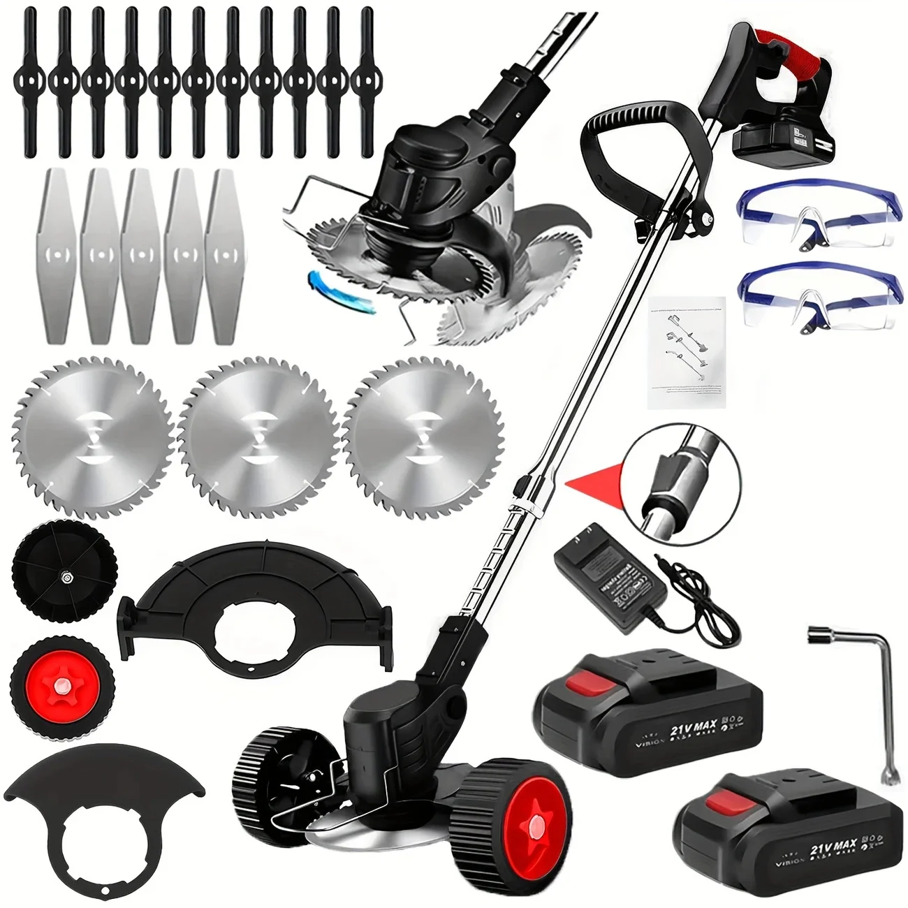 New model for 2025 Cordless Lawn Trimmer TrimmersLawn EdgerMowerBrush CutterWeed Cutter for Garden and Yard Lawn
