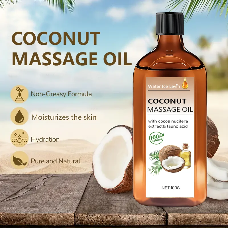100% Natural Coconut Massage Oil with Lemongrass | Winter Skin Hydration & Glow | Non-Greasy Relaxing Ritual - Image 5