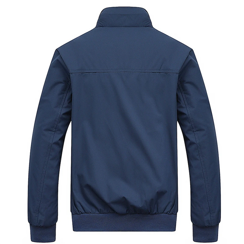 2025 Spring Autumn Casual Solid Fashion Slim Bomber Jacket Men Overcoat New Arrival Baseball Jackets Men's Jacket M-6XL 8XL Top - Image 2