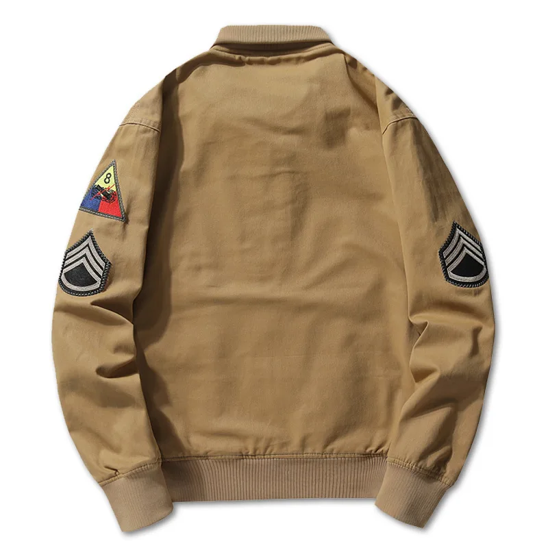 Men's Spring Military Jacket Autumn Cotton Pilot Coat Army Male Bomber Cargo Jackets Flight Winter Outwear Coats Plus Size 6XL - Image 6