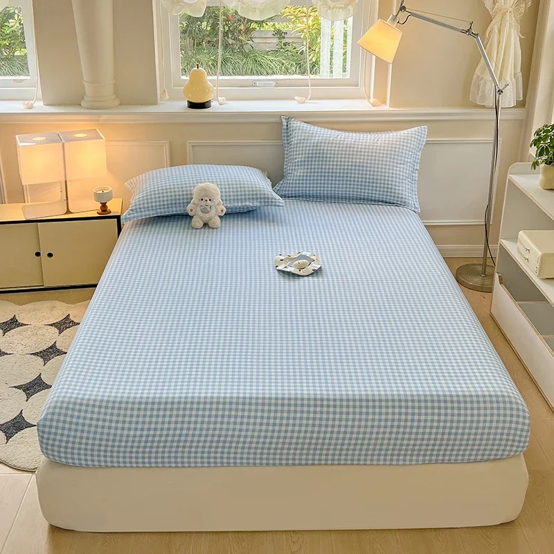 New Fitted Sheet with Elastic Bands Non Slip Adjustable Mattress Cover for Double King Queen Bed 150x200 180x200 220x200cm - Image 2