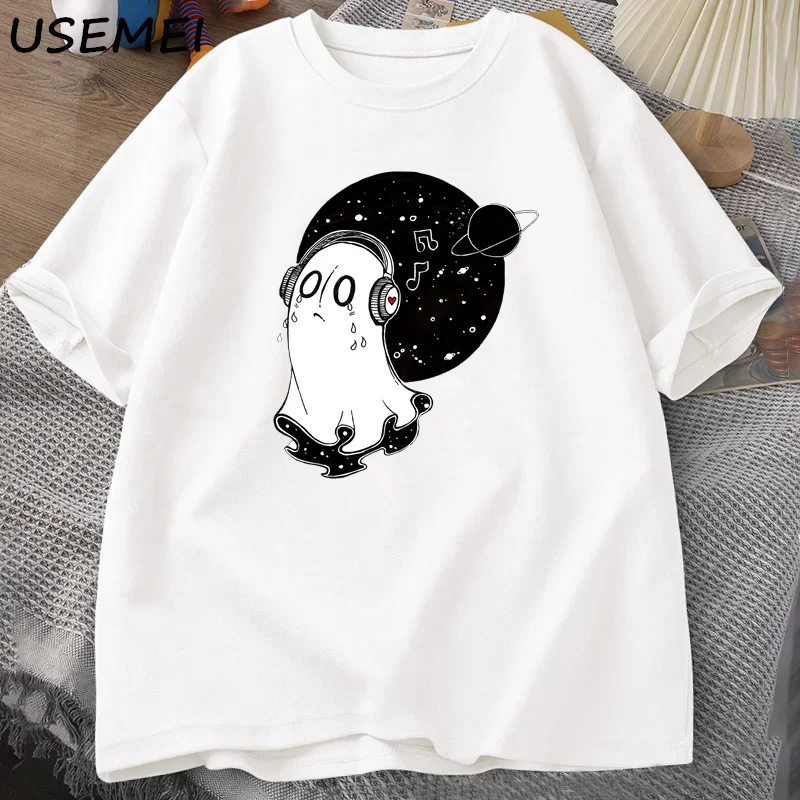 Napstablook Undertale T-shirt Men Women Cotton Short Sleeve Tshirt Summer Harajuku Men Clothing O Neck Top Oversized Streetwear - Image 2