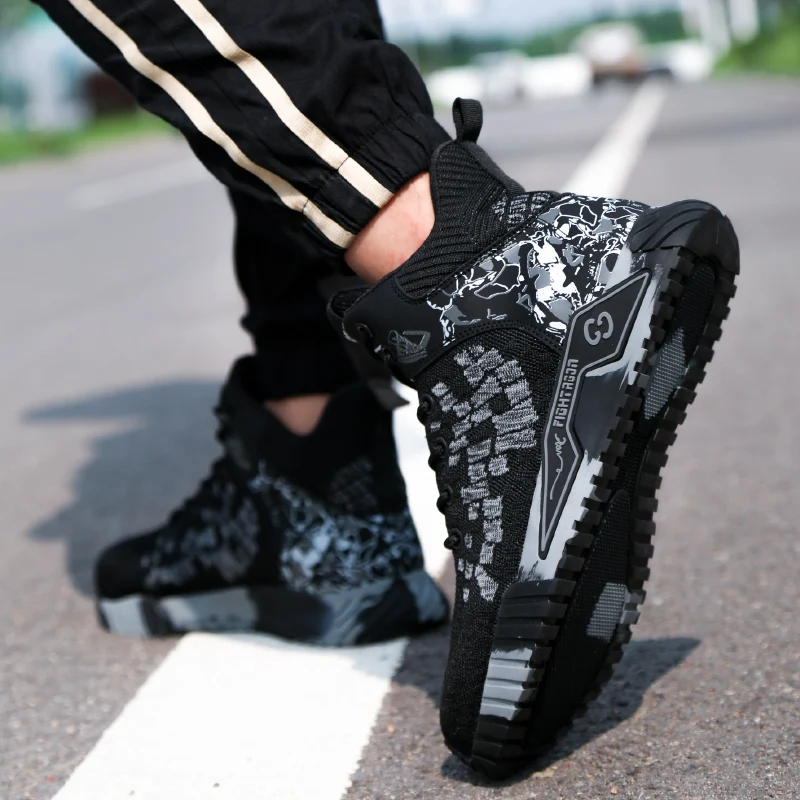 Breathable Camo Men Indestructible Steel Toe Construction Work Boots Anti-smash Stab-resistant Safety Shoes Biker Botas Para Hombre - Image 7