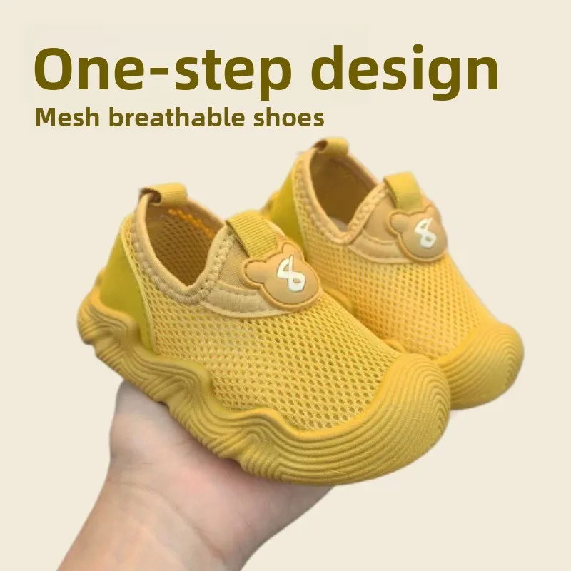 2026 Kids'Casual Shoes Sandals Low-Cut Shoes Summer Shoes Mesh For Girls Anti-slip Breathable Yellow White Red Shoes Size 21-30