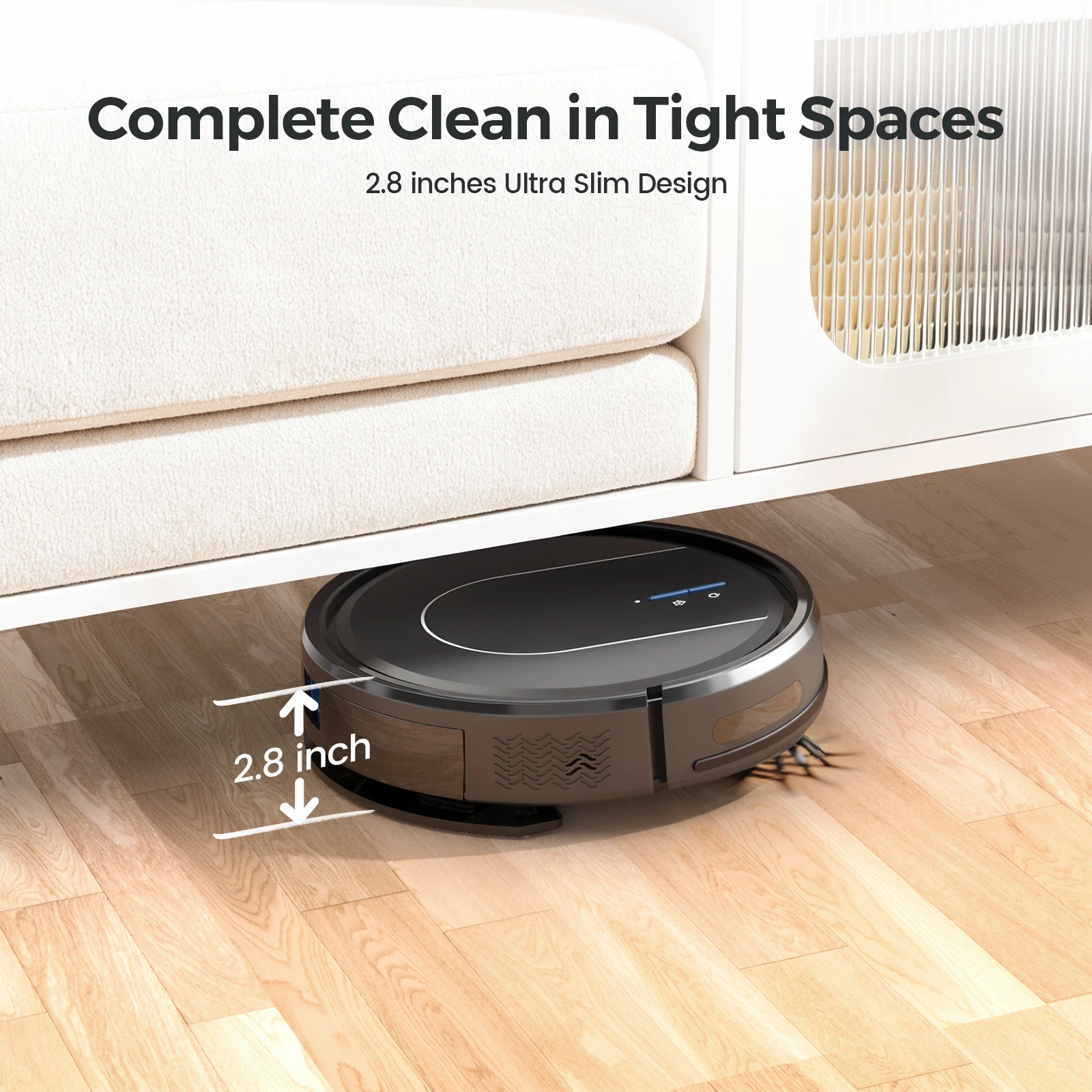 INSE Robot Vacuum Cleaner 3-in-1 Sweep Mop Vacuum Cleaner 5000Pa Strong Suction with Auto-Return Charging Support Alexa/WiFi/App - Image 5