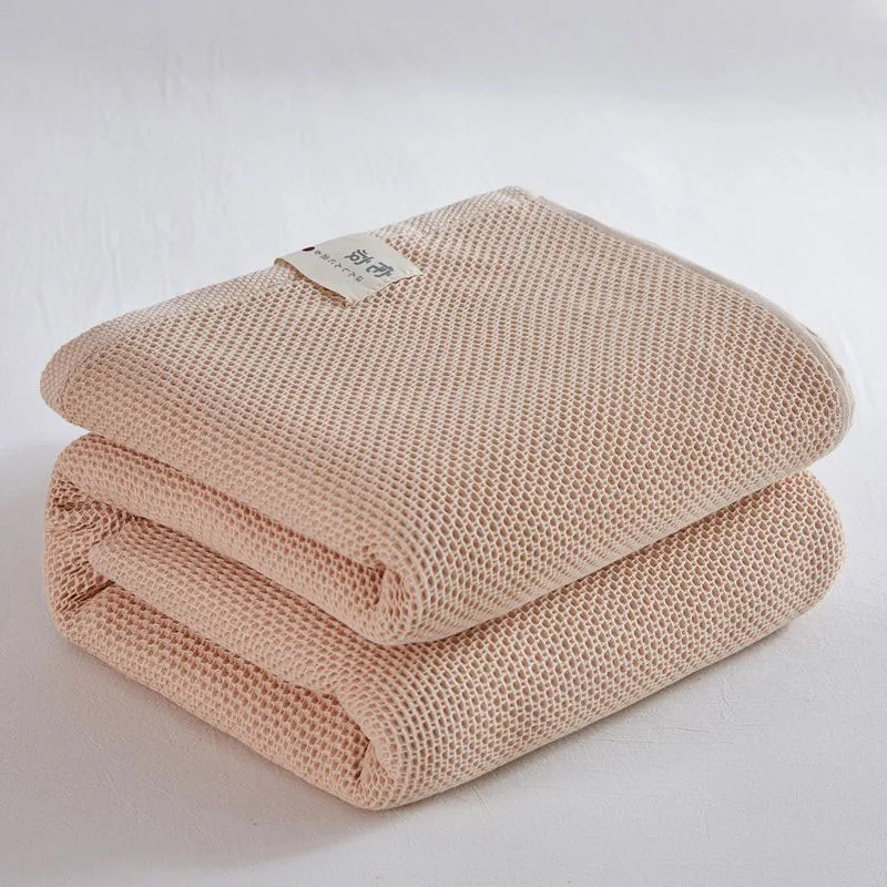 Solid Cotton Blanket for Bed Waffle Plaid Bedspread for Single Queen King Bed Sofa Blankets Throw Sofa Cover Sheet Summer Quilt - Image 5