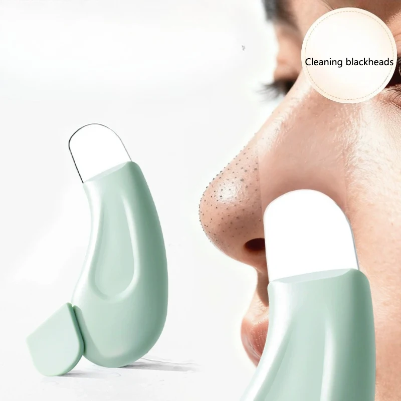 1pc Blackhead Removal Tools, Silicone Nose Blackhead Remover, Green And Pink Blackhead Remover, Facial Scraper, Deep Cleansing M - Image 2